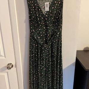 Torrid High Low Hunter Green Animal Print Dress